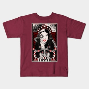 Sister Mary Stares Down the Devil Kids T-Shirt